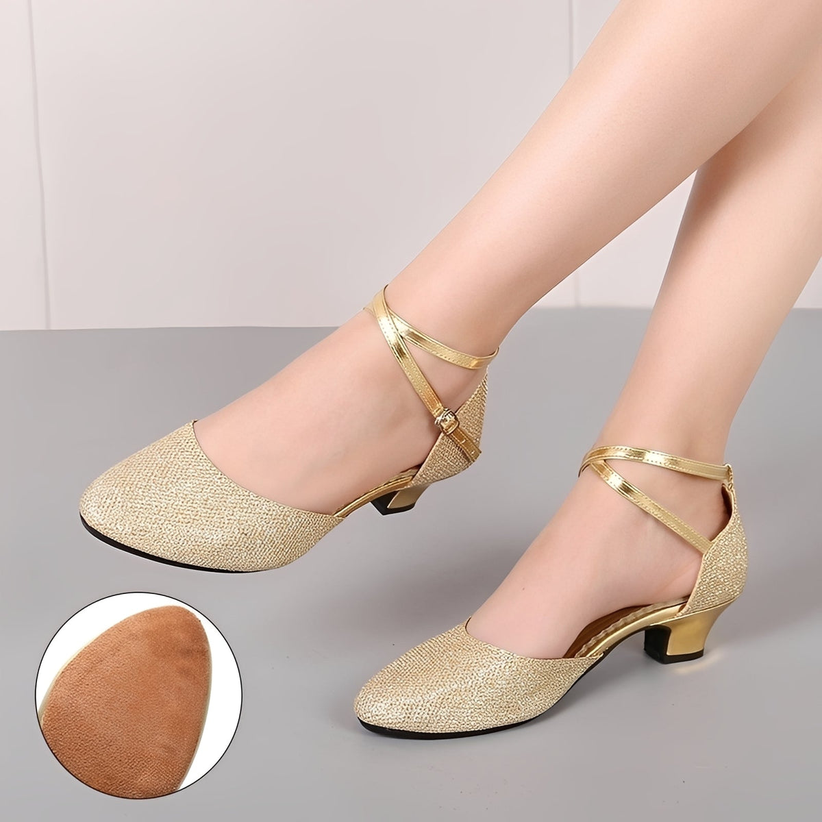 Carrie - Stilvolle Glitzer-Sandalen für Damen