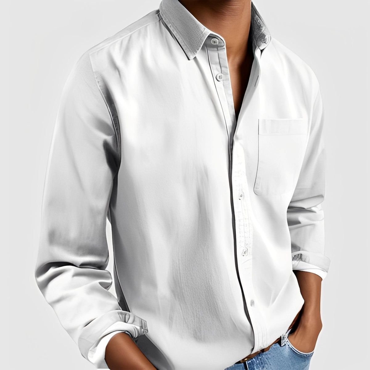Gauvain - Casual Langarmhemd für Herren