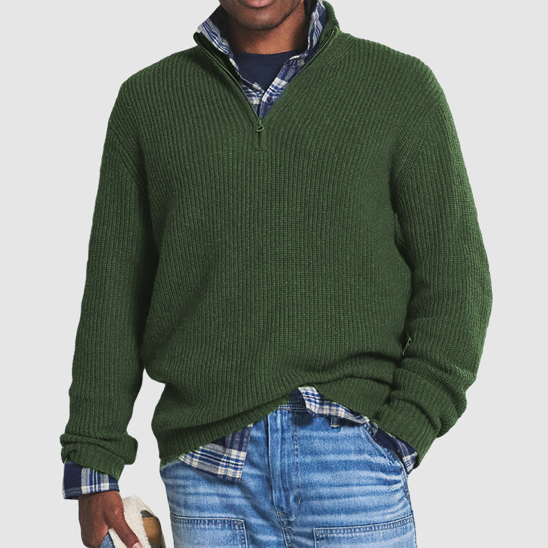 Constantine - Eleganter Herrenpullover mit Zipper