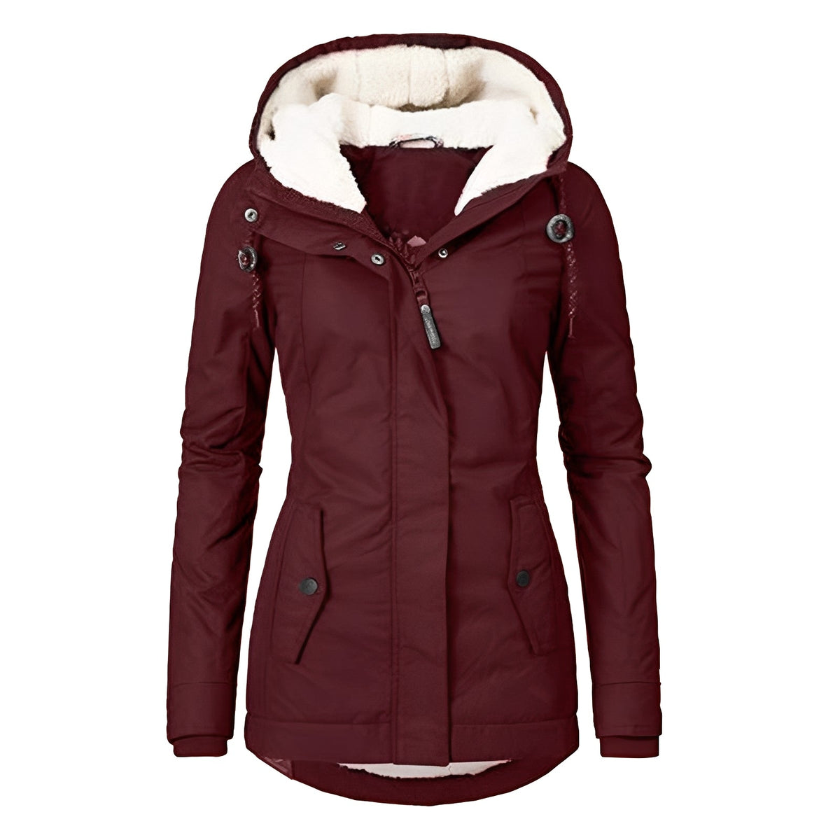 Earleen - Komfortable und kuschelige Jacke mit Kapuze