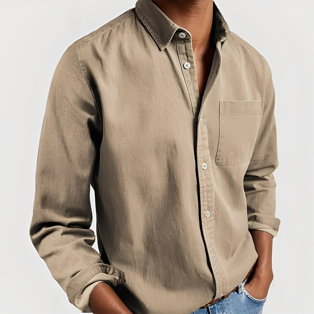 Gauvain - Casual Langarmhemd für Herren