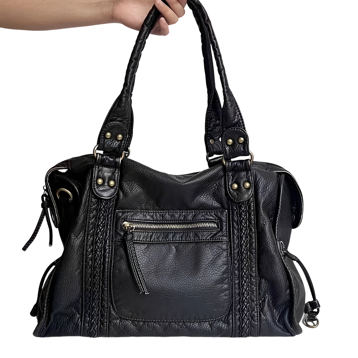 Hollie - Modische Handtasche mit Zipper für Damen