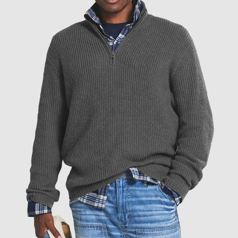 Constantine - Eleganter Herrenpullover mit Zipper