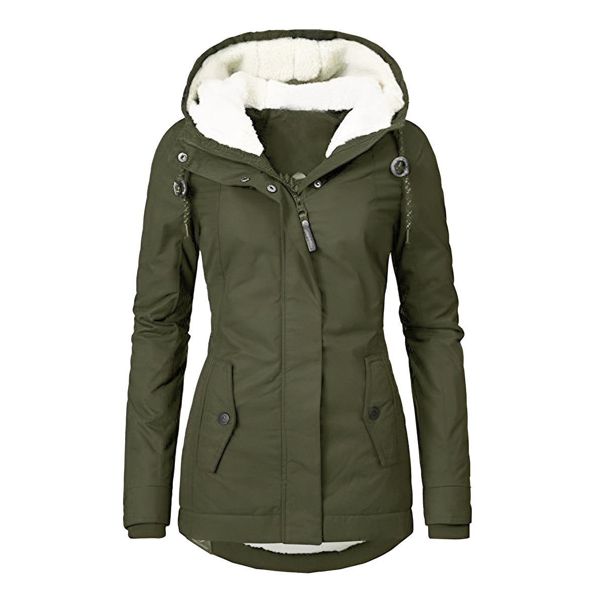 Earleen - Komfortable und kuschelige Jacke mit Kapuze