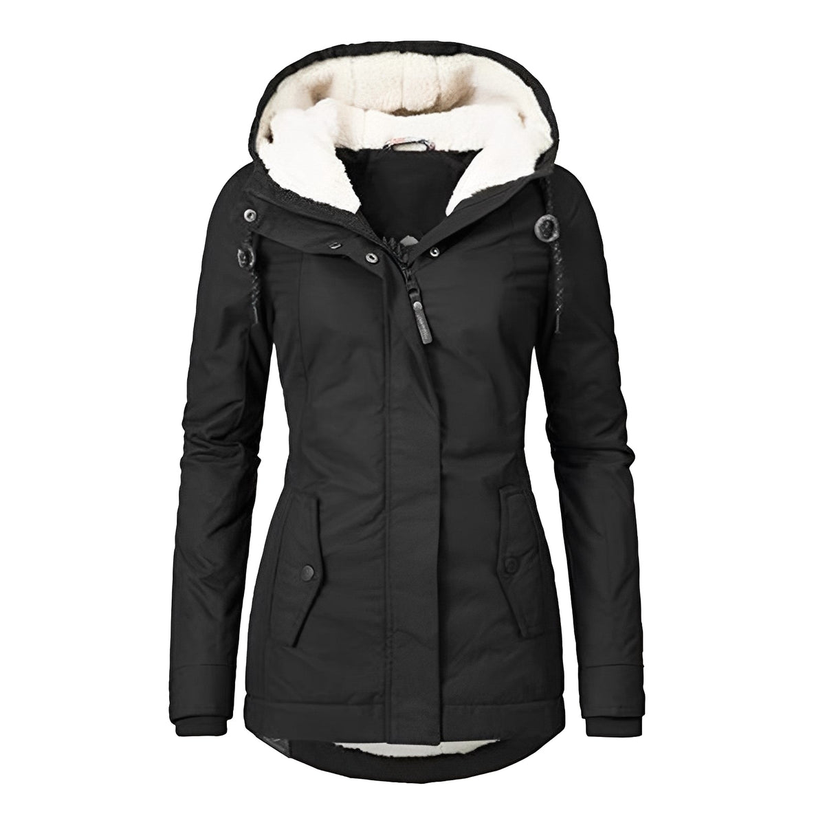 Earleen - Komfortable und kuschelige Jacke mit Kapuze