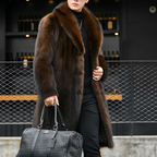 Matteo - Eleganter langer Herrenmantel mit edler Optik