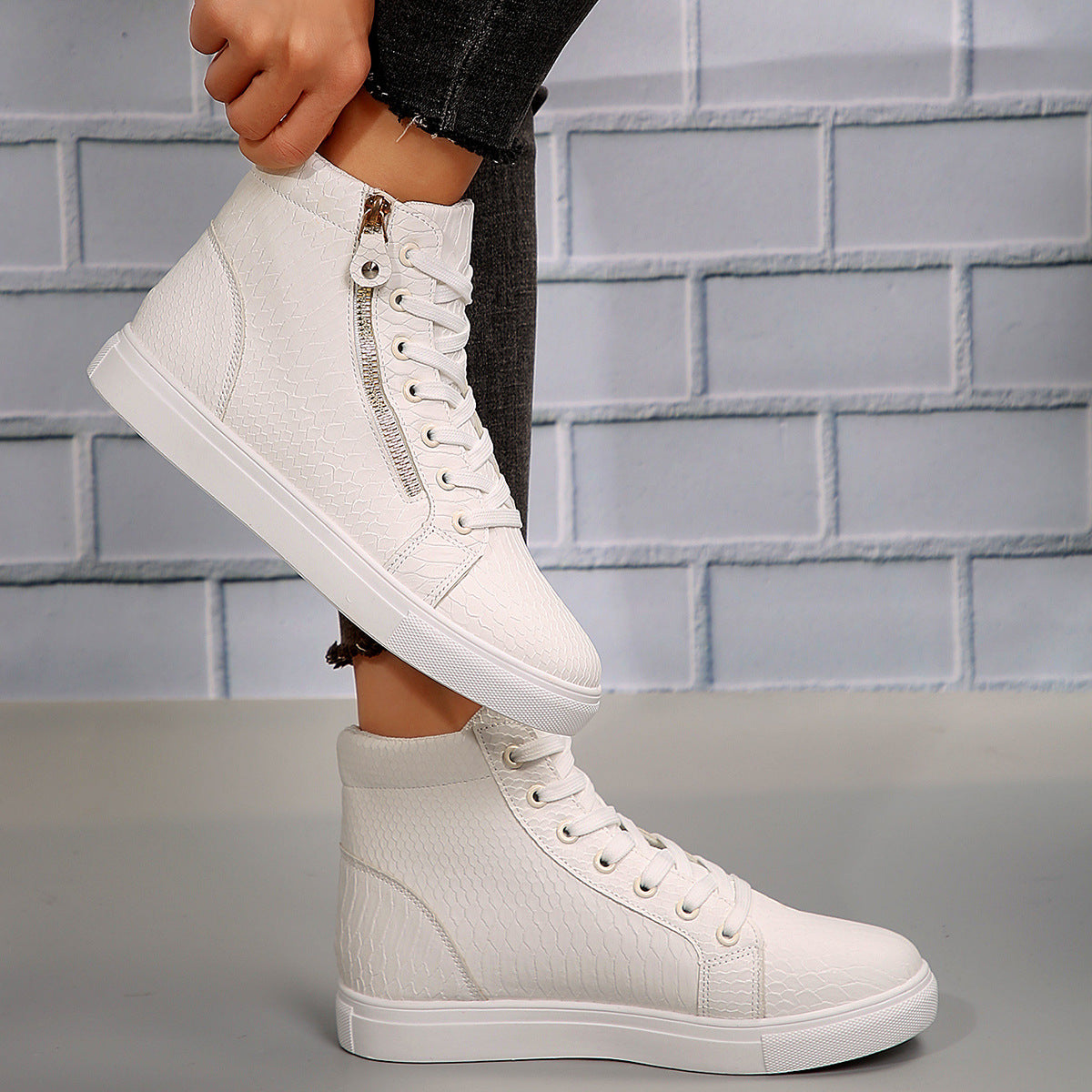 Daniella - Modische Sneakers mit Reißverschluss für Frauen
