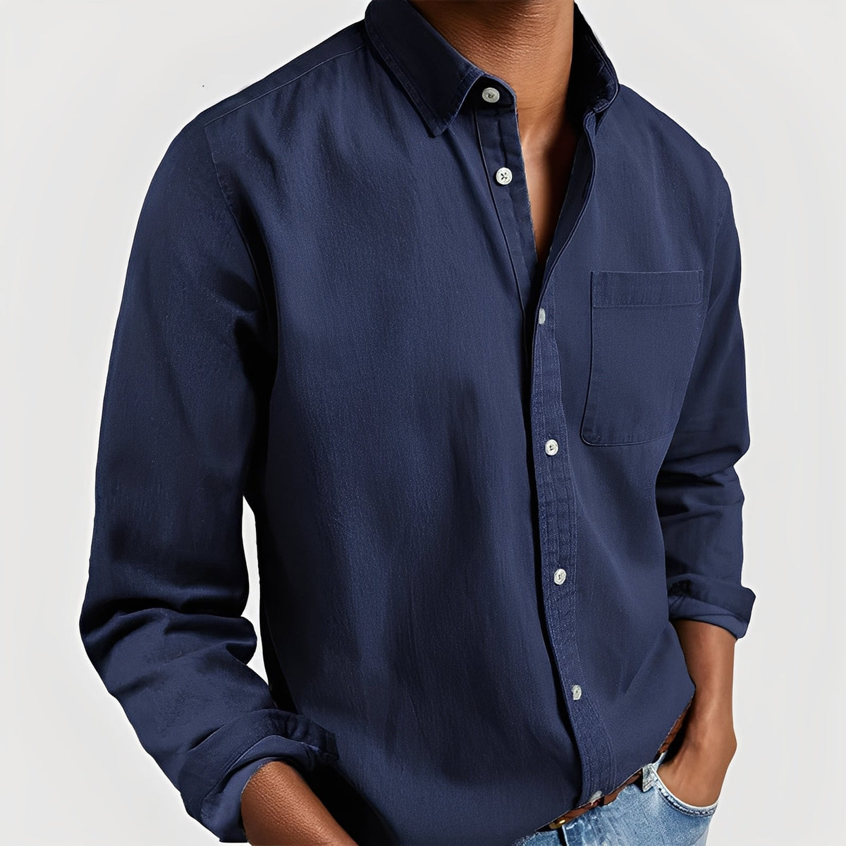 Gauvain - Casual Langarmhemd für Herren