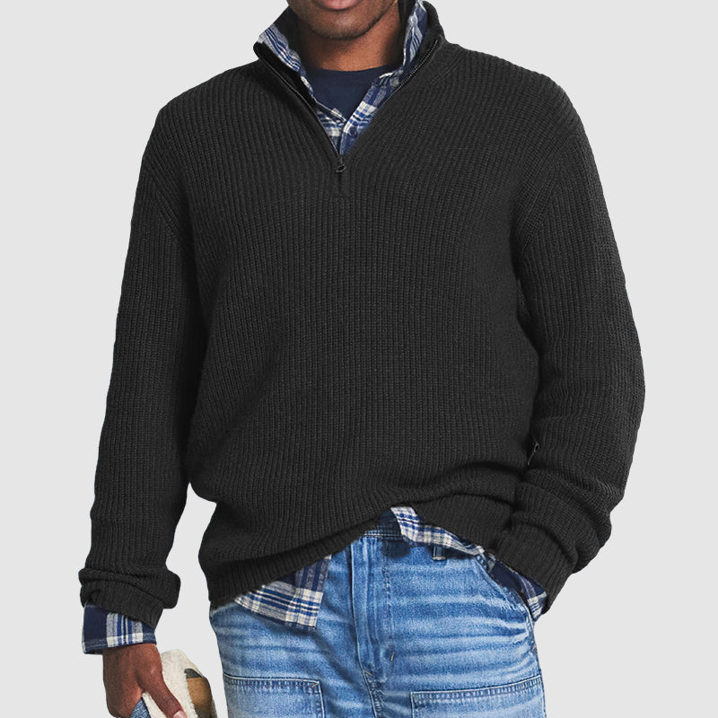 Constantine - Eleganter Herrenpullover mit Zipper