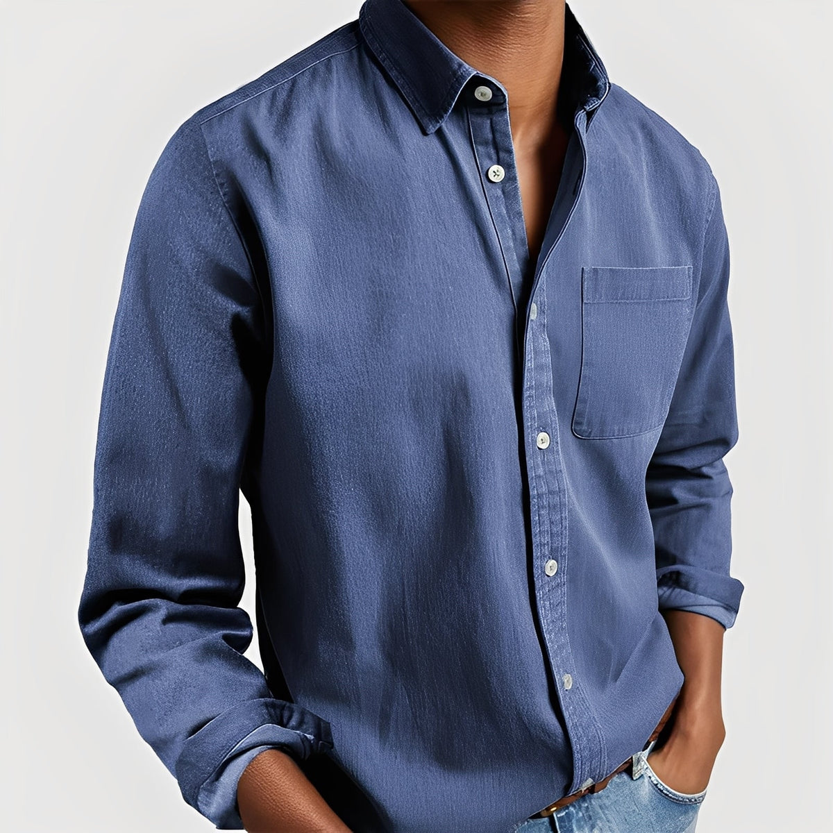 Gauvain - Casual Langarmhemd für Herren