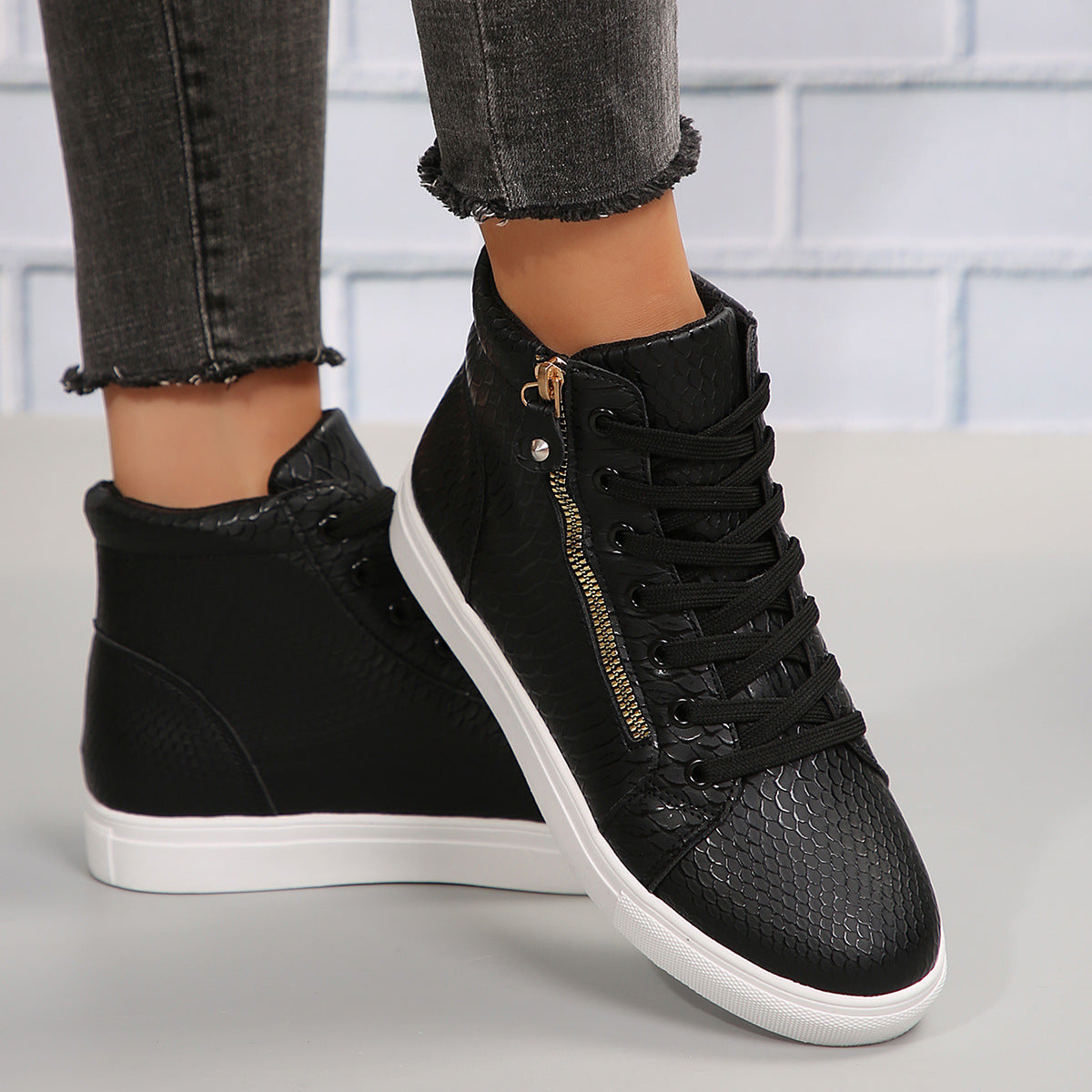 Daniella - Modische Sneakers mit Reißverschluss für Frauen