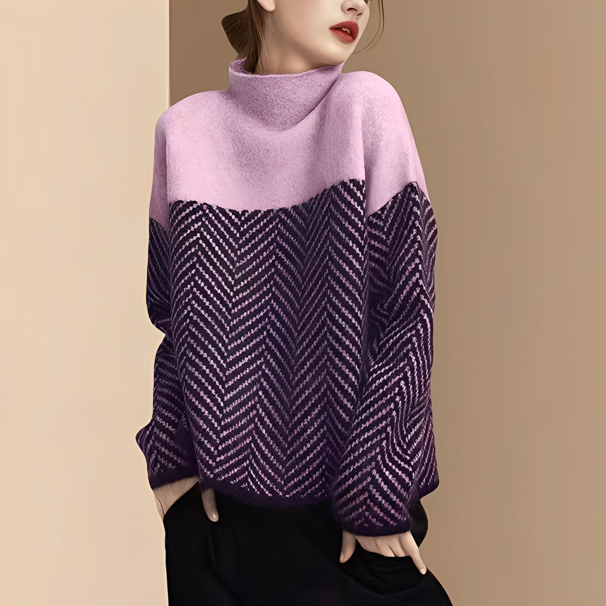 Maryann - Eleganter und bequemer Rollkragenpullover