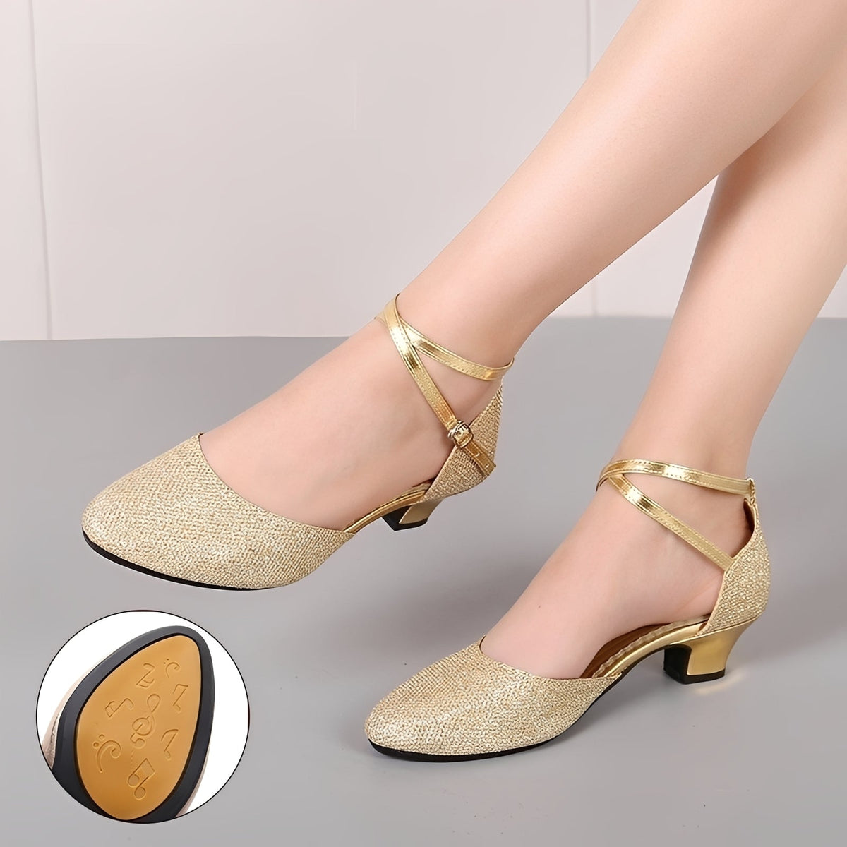 Carrie - Stilvolle Glitzer-Sandalen für Damen