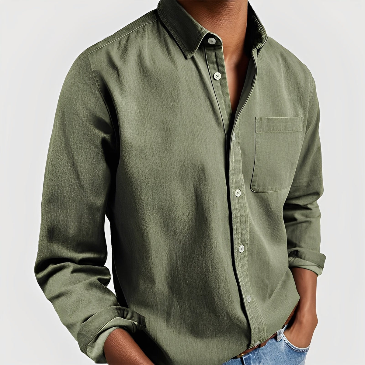 Gauvain - Casual Langarmhemd für Herren