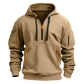 Paxton - Bequeme Hoodie-Jacke mit halbem Reißverschluss