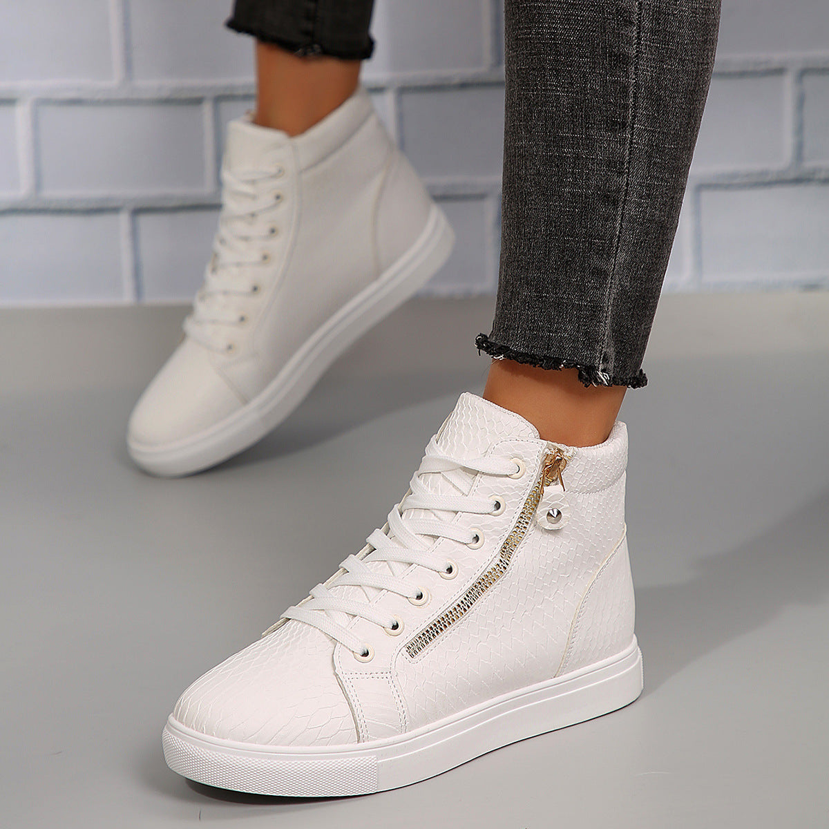 Daniella - Modische Sneakers mit Reißverschluss für Frauen