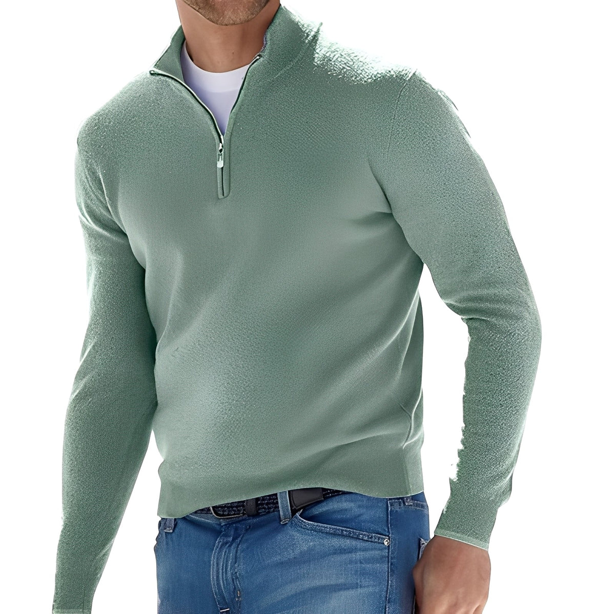 Ralph - Bequemer Pullover mit halbem Reißverschluss
