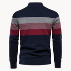 Aurullo - Komfortabler Pullover mit halbem Reißverschluss