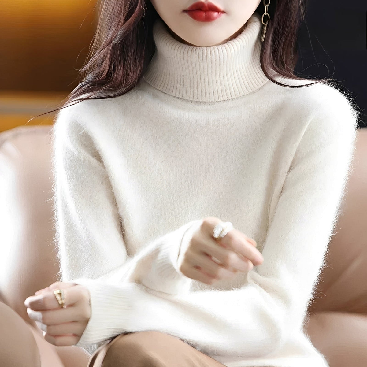 Letizia - Eleganter Pullover mit Rollkragen