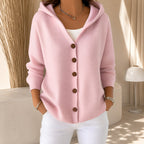 Ryanne - Bequeme Langarmjacke mit Kapuze für Damen