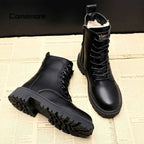 Adelpha - Schwarze Winterstiefel für kalte Tage