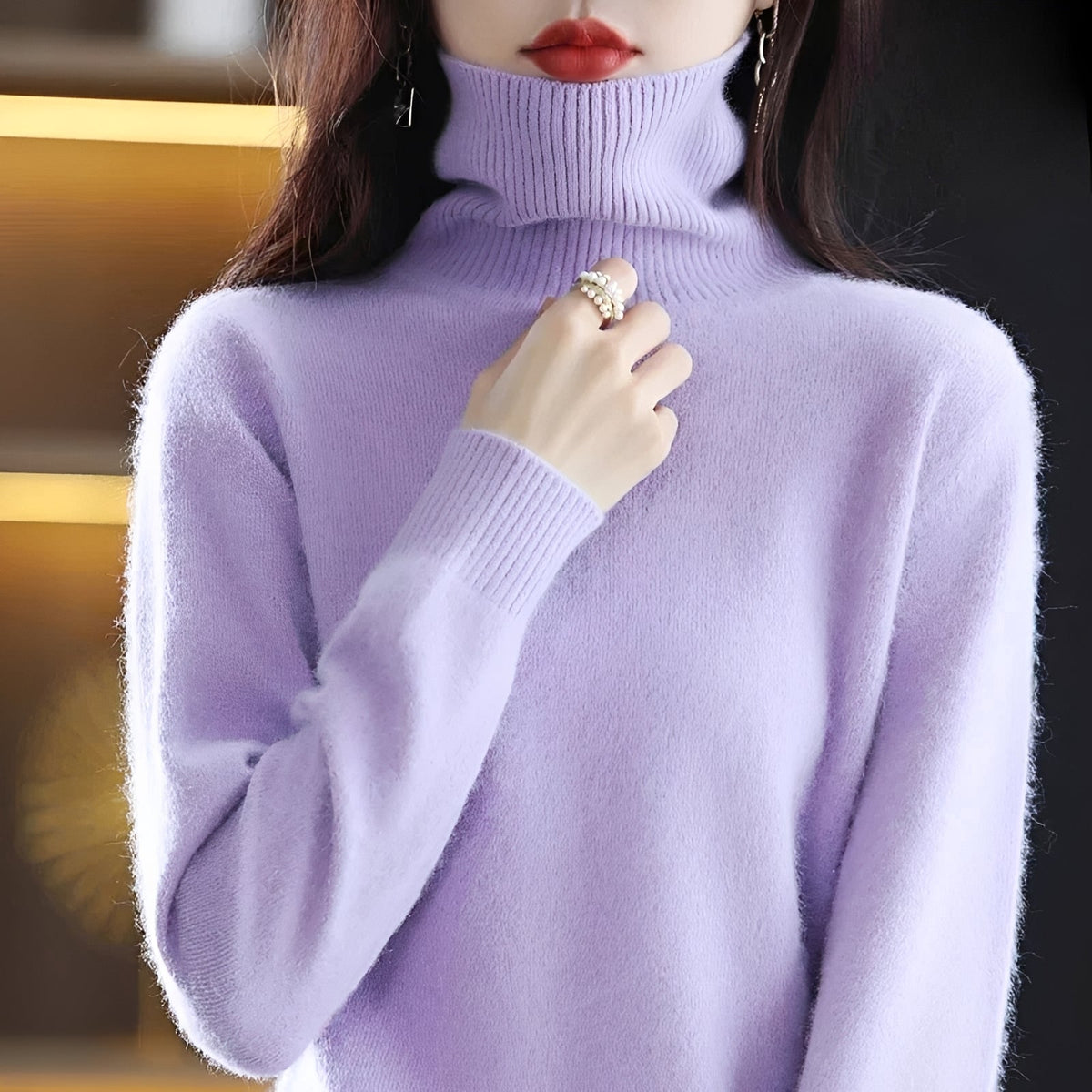 Letizia - Eleganter Pullover mit Rollkragen