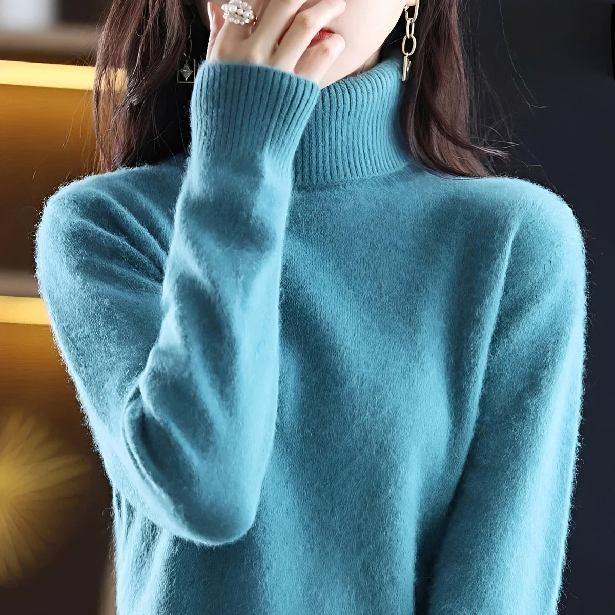 Letizia - Eleganter Pullover mit Rollkragen