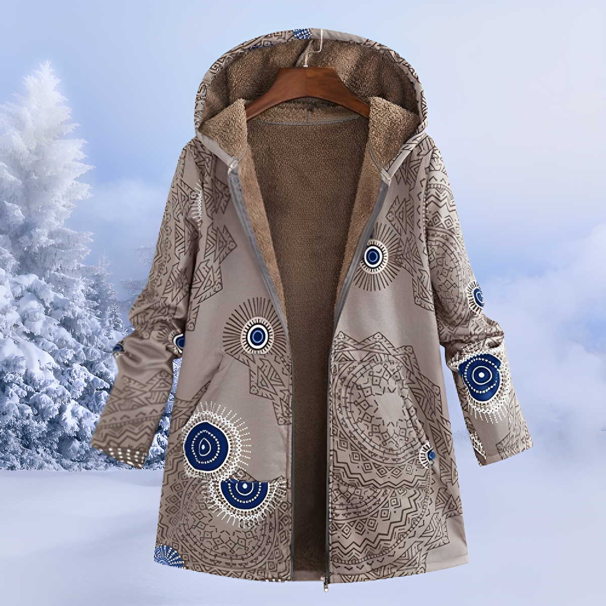 Jasmin - Elegante und warme Kapuzenjacke