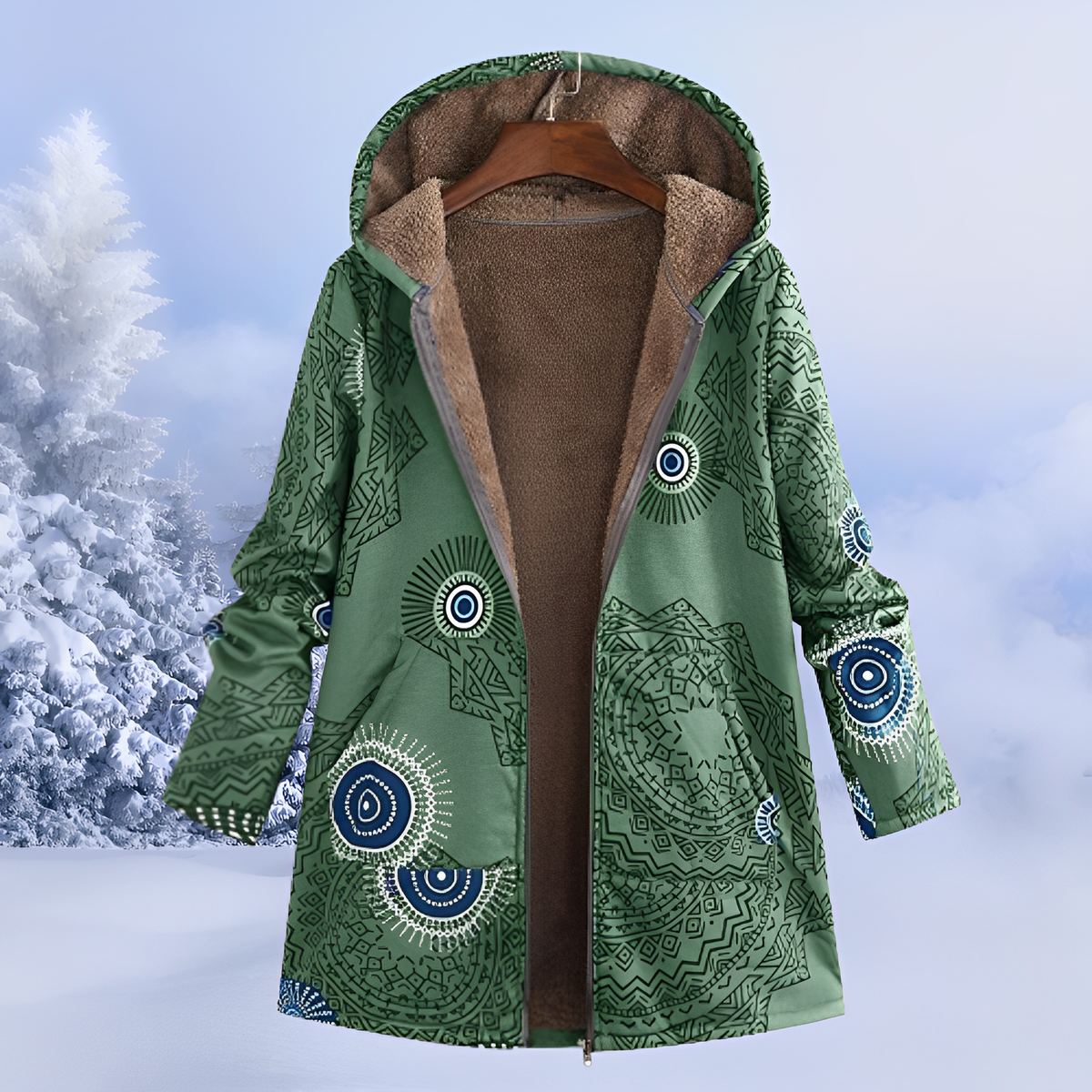 Jasmin - Elegante und warme Kapuzenjacke
