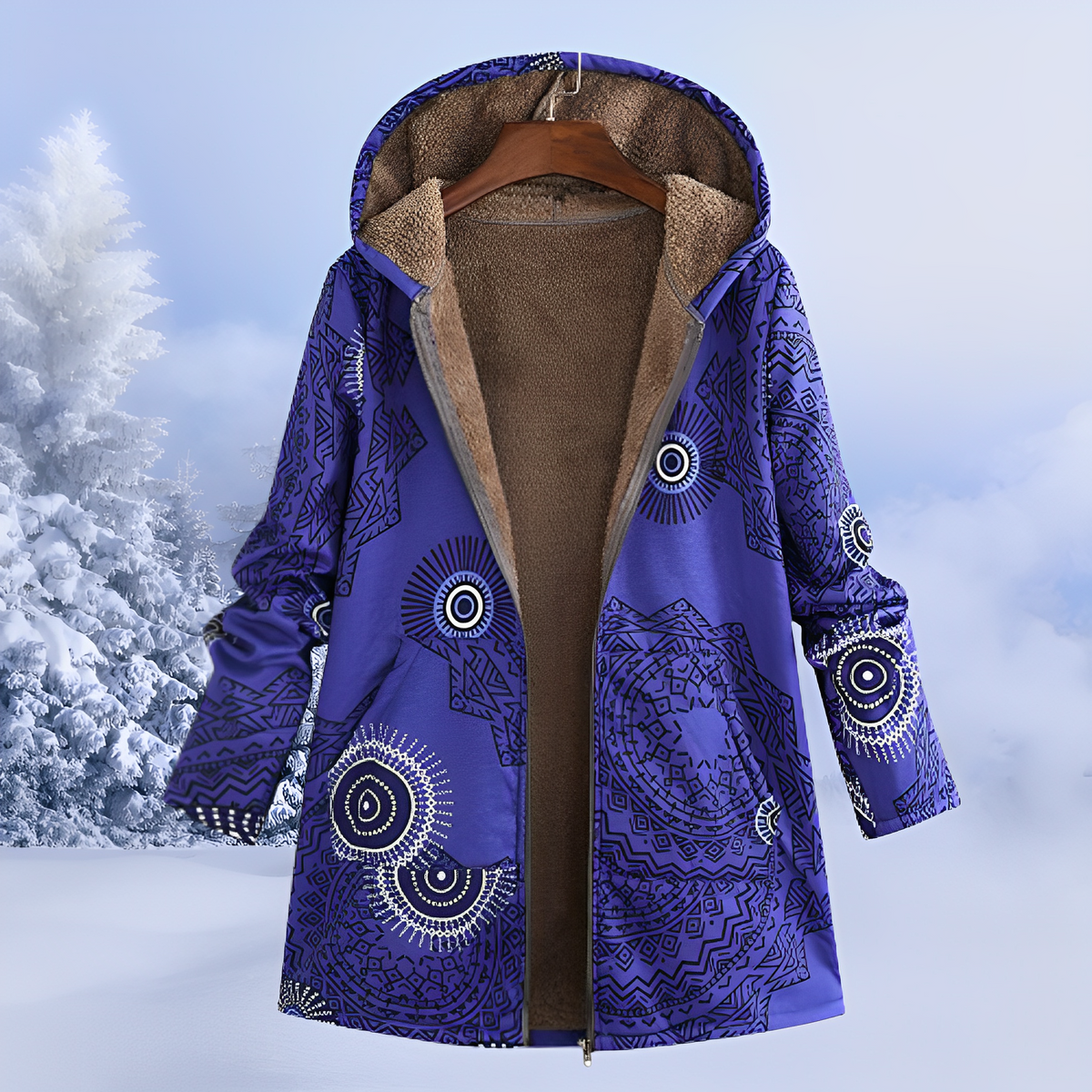 Jasmin - Elegante und warme Kapuzenjacke