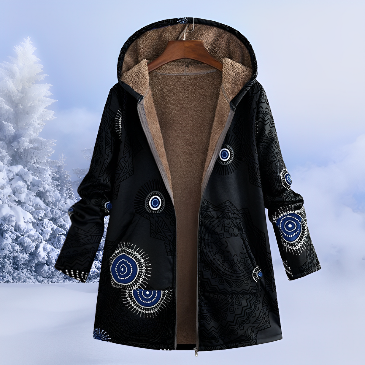 Jasmin - Elegante und warme Kapuzenjacke