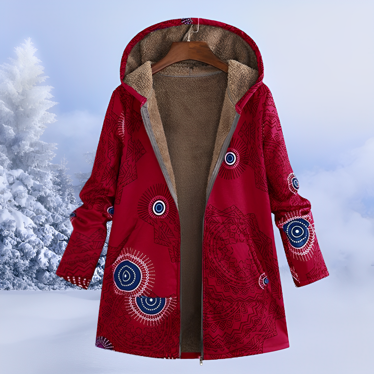 Jasmin - Elegante und warme Kapuzenjacke