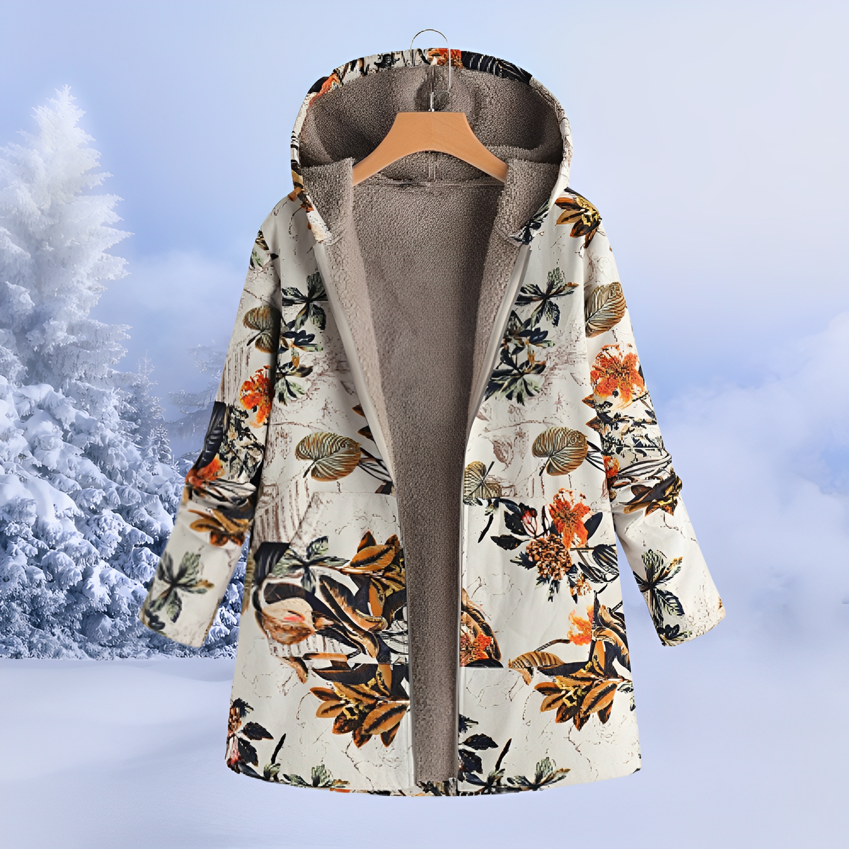 Jasmin - Elegante und warme Kapuzenjacke