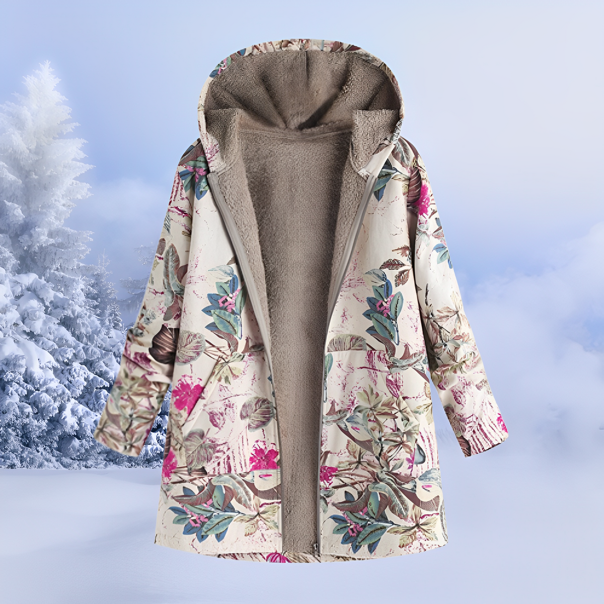Jasmin - Elegante und warme Kapuzenjacke