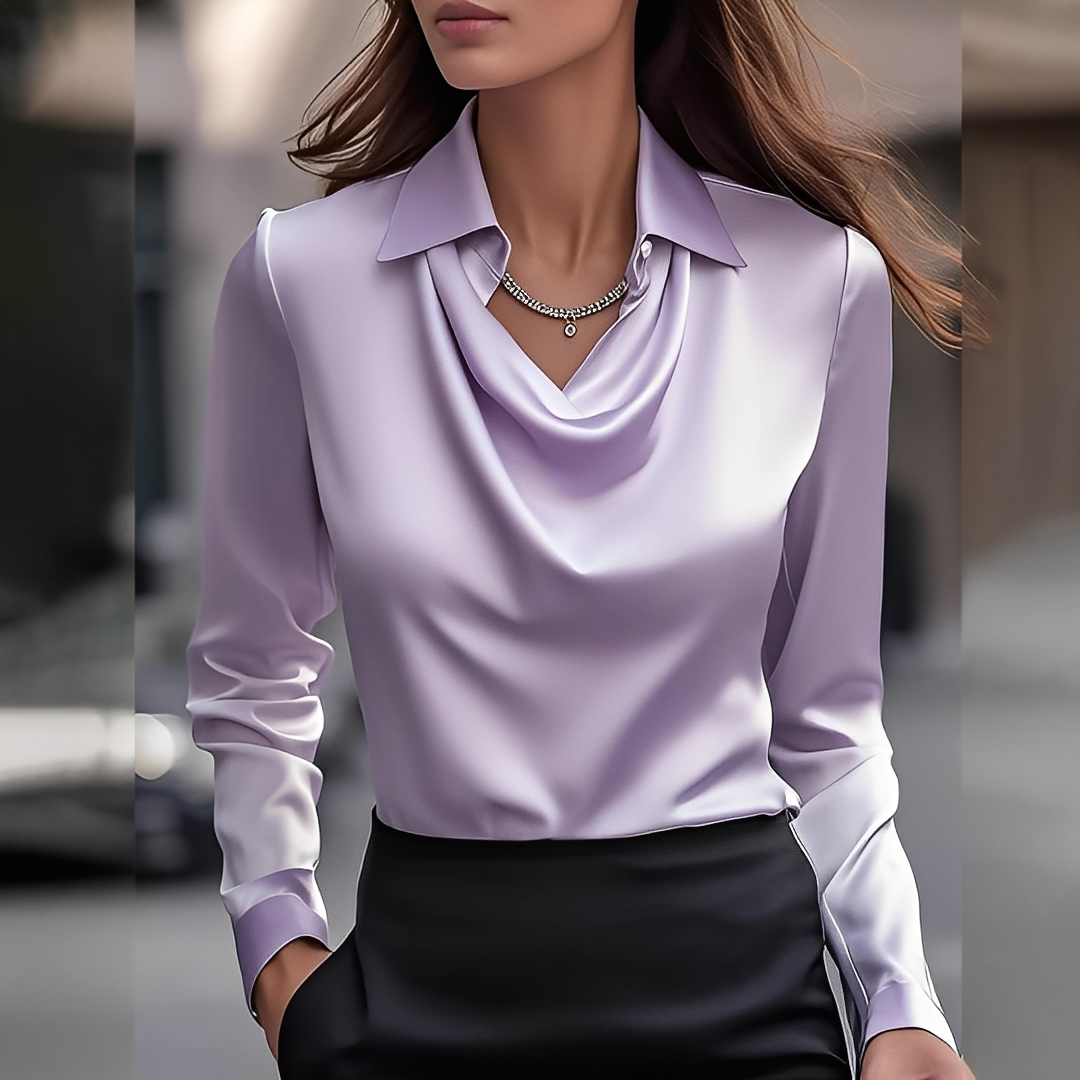 Laurentine - Modische Damenbluse mit langen Ärmeln