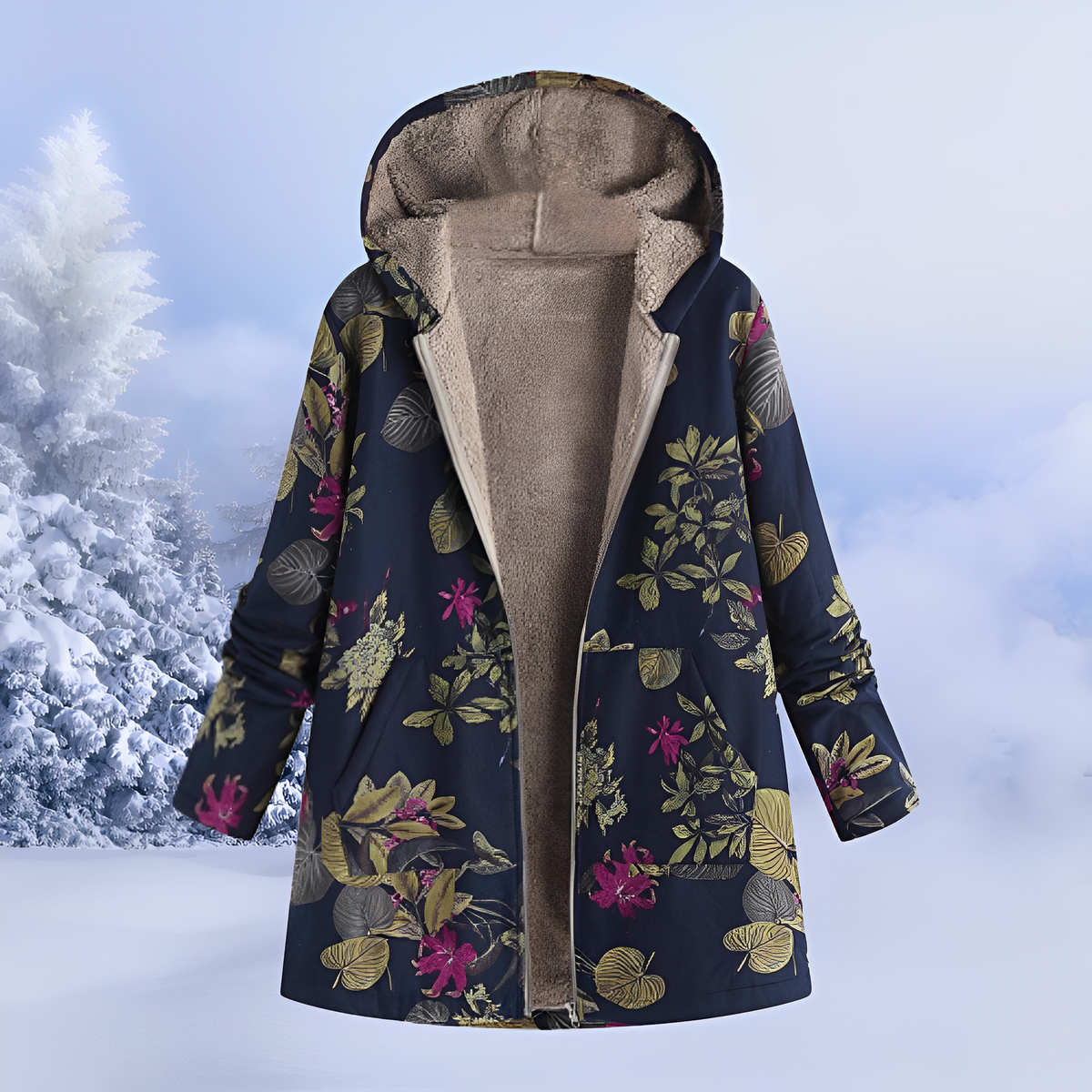 Jasmin - Elegante und warme Kapuzenjacke