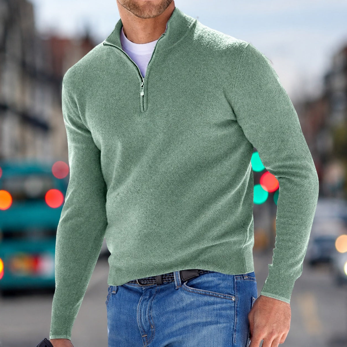 Carlo - Pullover mit Zipper