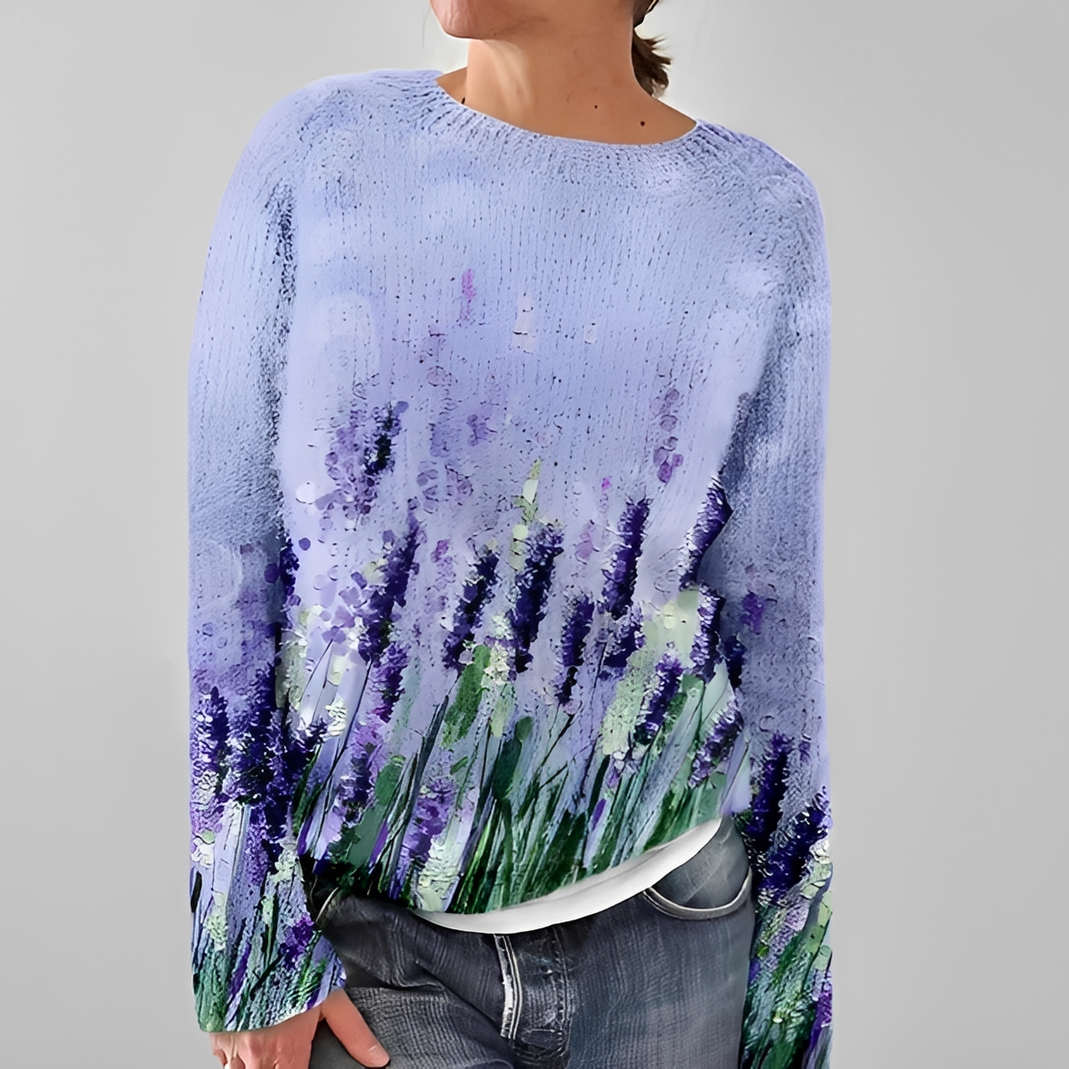 Liliane - Eleganter Pullover mit Rundhalsausschnitt