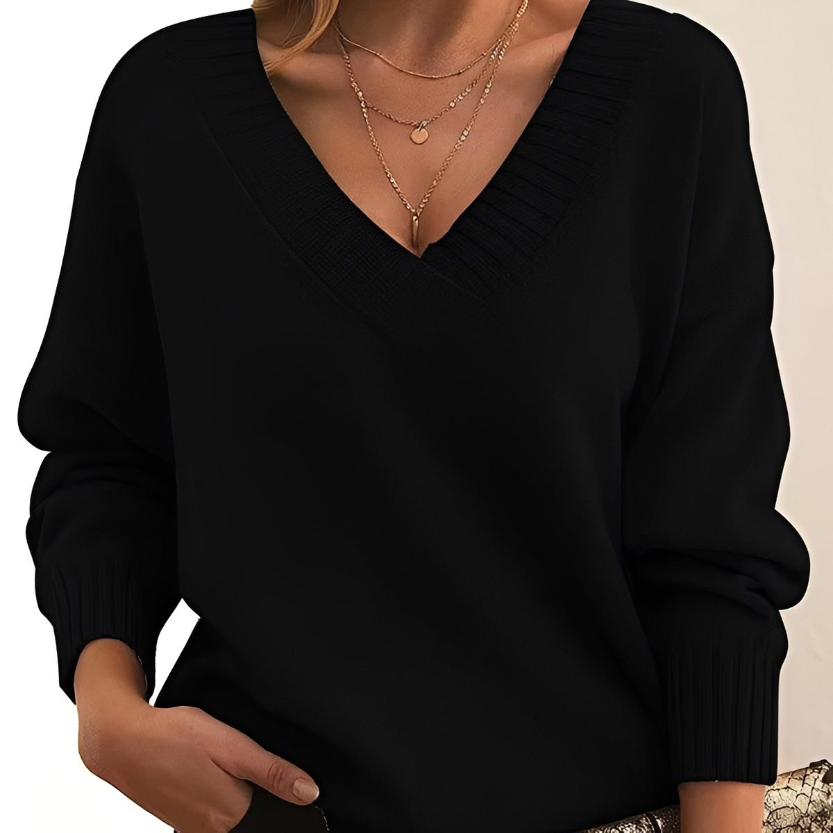 Mollie - Schicker und komfortabler V-Ausschnitt-Pullover