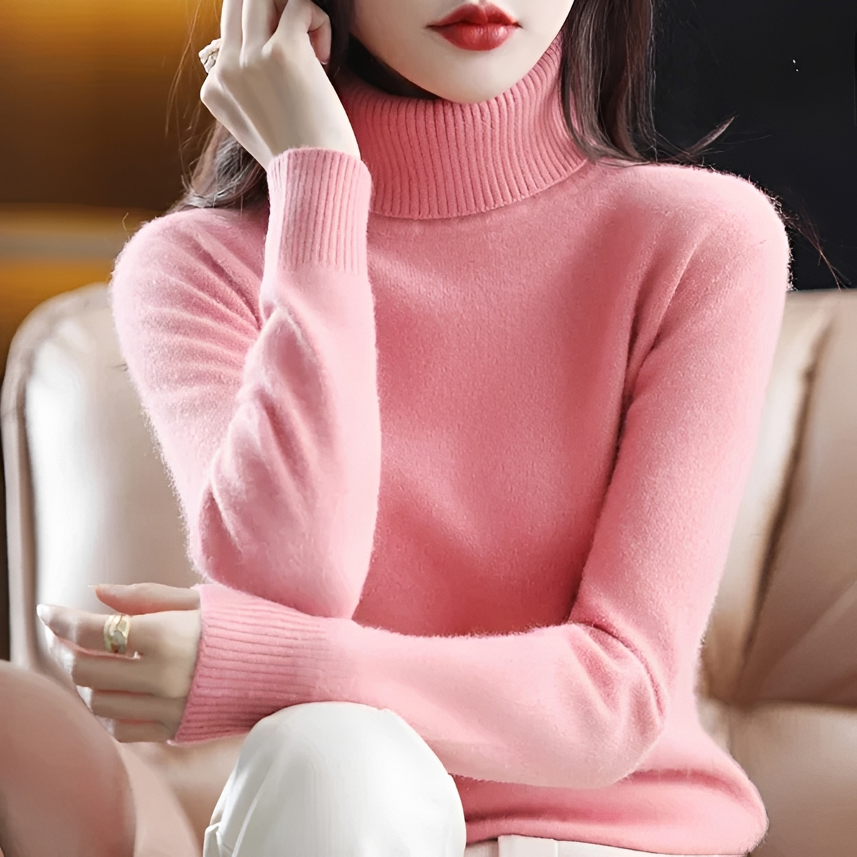 Letizia - Weicher Rollkragenpullover