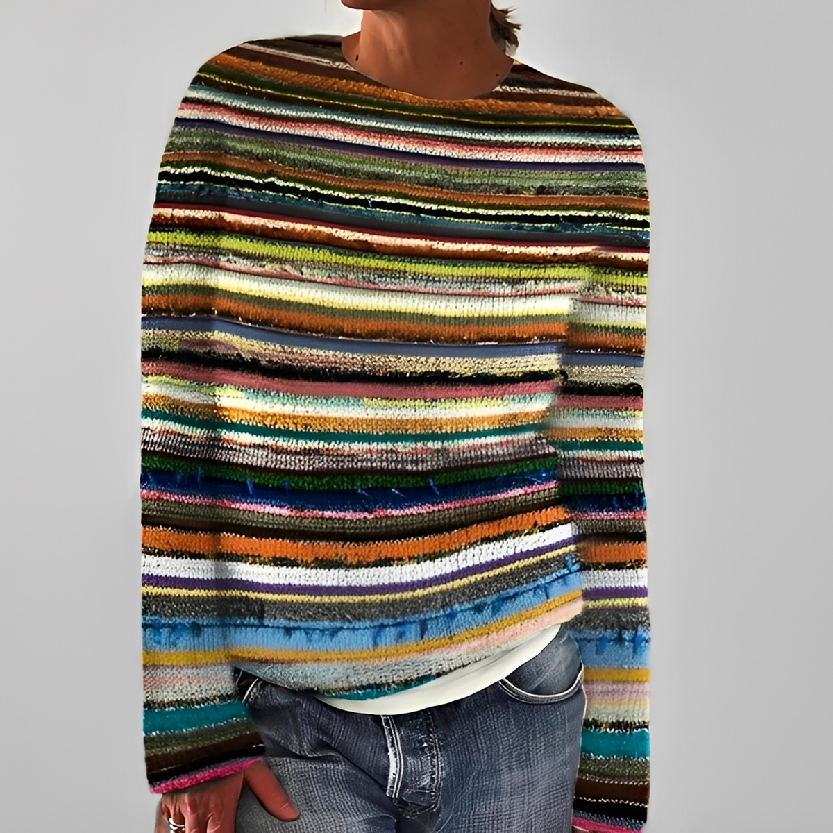 Liliane - Eleganter Pullover mit Rundhalsausschnitt