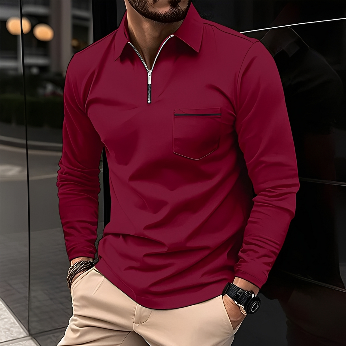 Romeo - Zeitlos und bequem: Langarmshirt