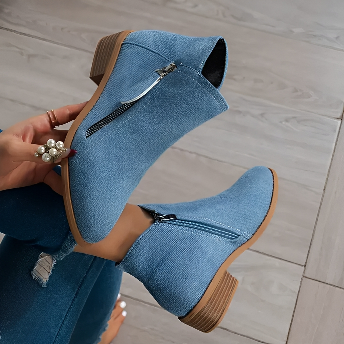 Klara - Elegante und modische Stiefel mit Reißverschluss