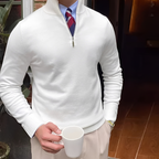Sean - Bequemer Pullover mit Halbzip