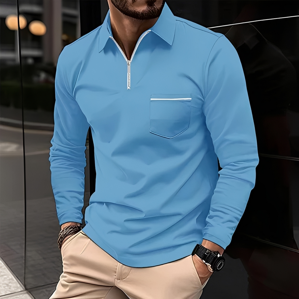 Romeo - Zeitlos und bequem: Langarmshirt