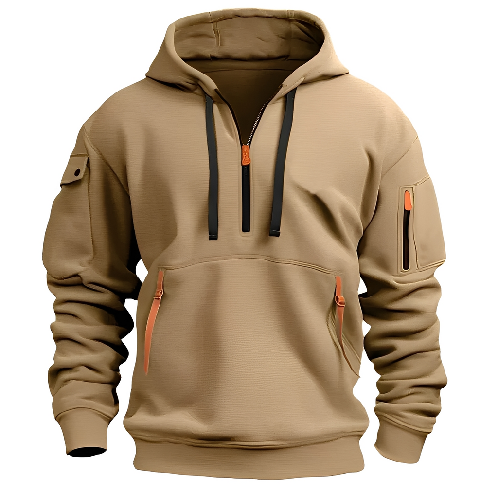 Norton - Strapazierfähiger Hoodie mit halbem Reißverschluss