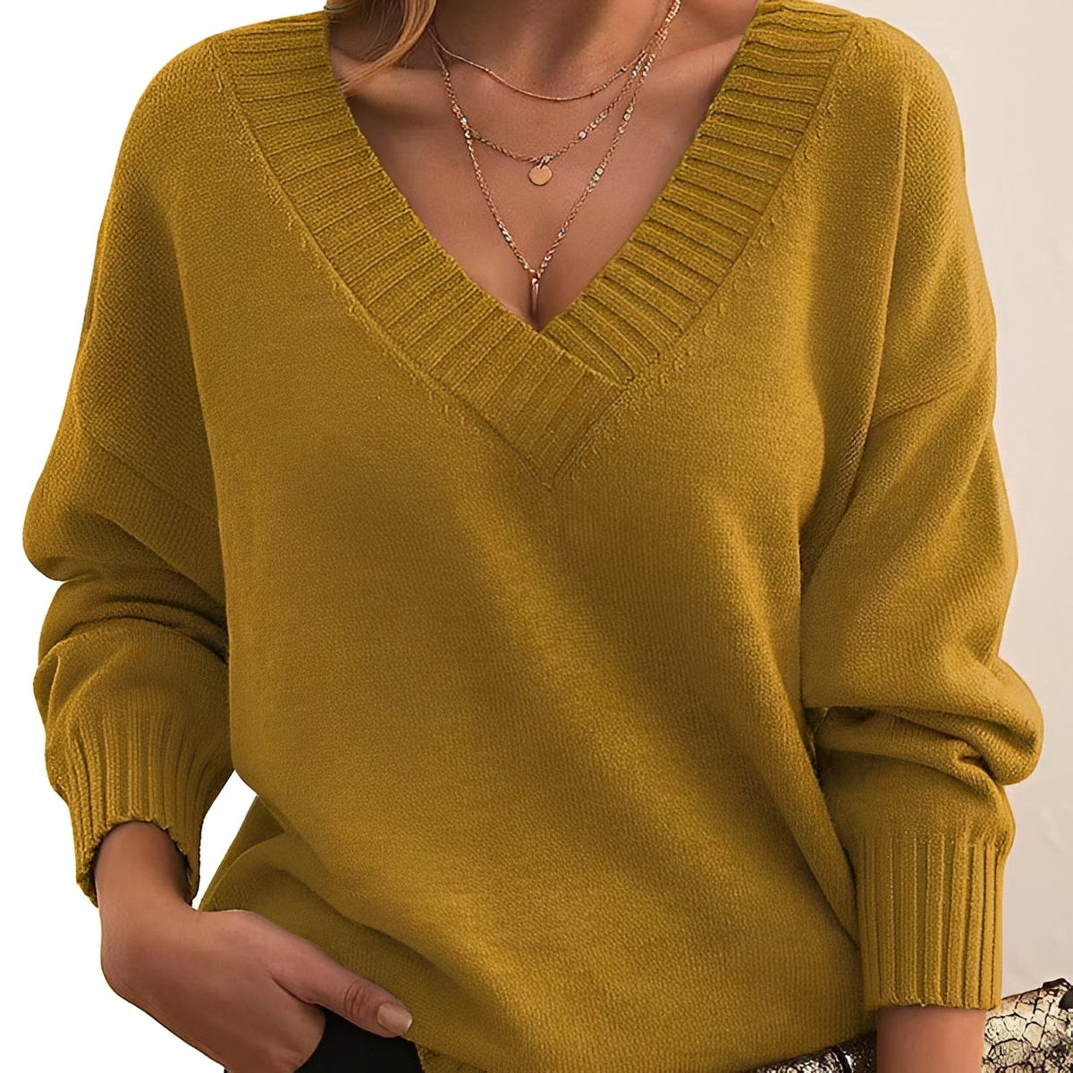 Mollie - Schicker und komfortabler V-Ausschnitt-Pullover