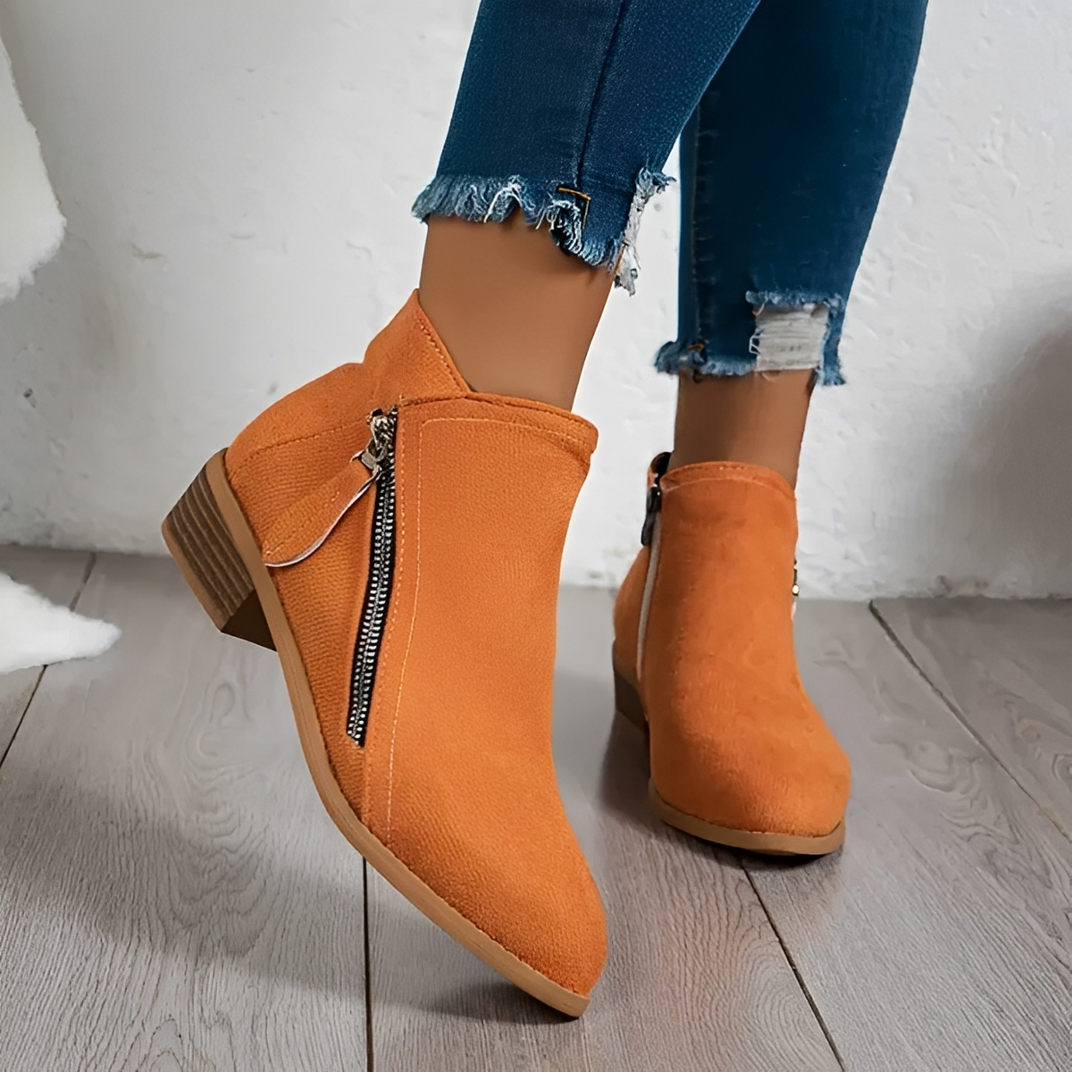 Klara - Elegante und modische Stiefel mit Reißverschluss