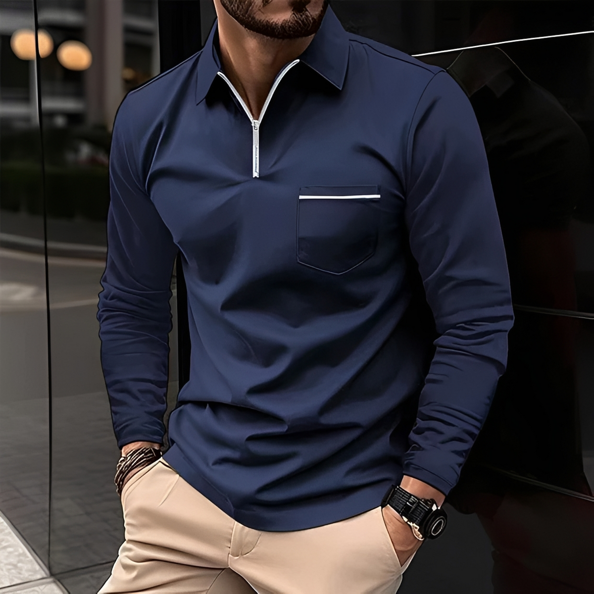 Romeo - Zeitlos und bequem: Langarmshirt