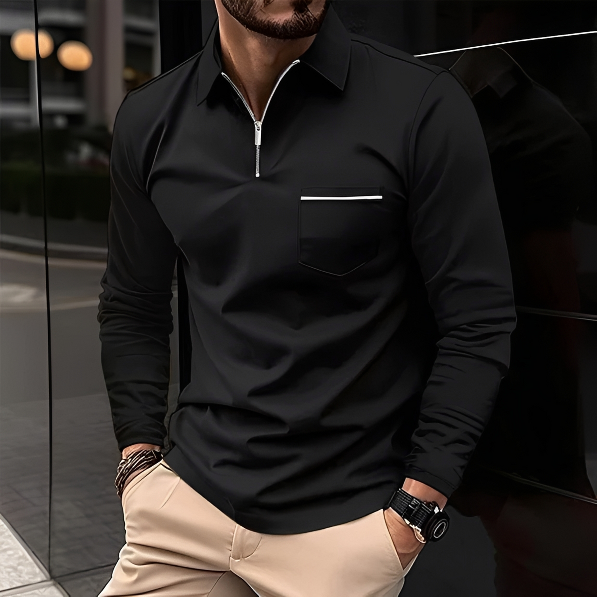 Romeo - Zeitlos und bequem: Langarmshirt